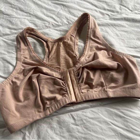 Glamorise nude bra 38b 38c 38d front closure lace - Picture 1 of 3